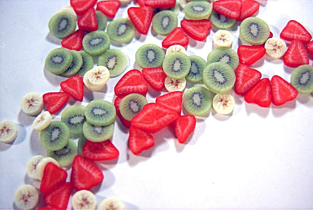 Craft Items Canes and Slices, Exotic Fruit Slices