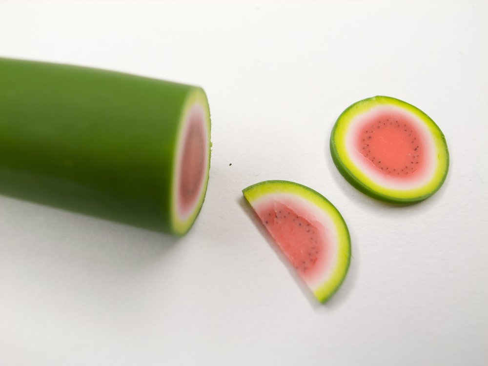 TX Canes  Fine and Superfine Slices html 6277, Watermelon Whole MultiCane