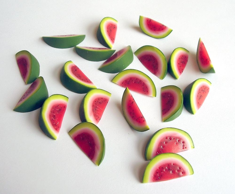 TX Miniatures Market Place Trade html Fruit, Watermelon Wedges pk3