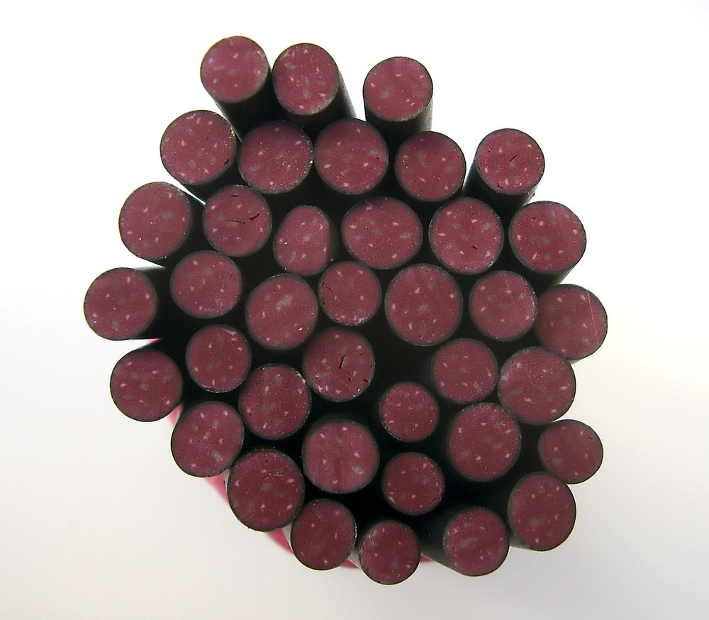Canes  Fine and Superfine Slices html 6277, Black Pudding MultiCane