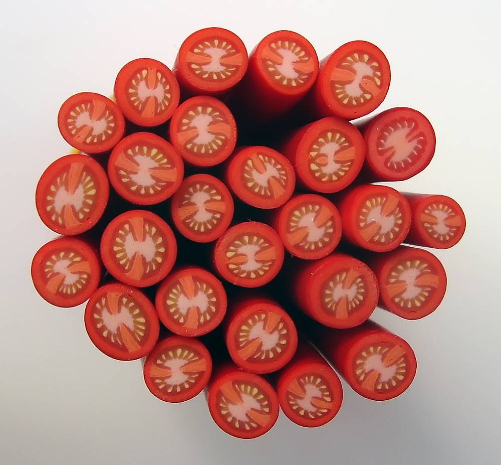 Canes  Fine and Superfine Slices html 6277, tomato MultiCane