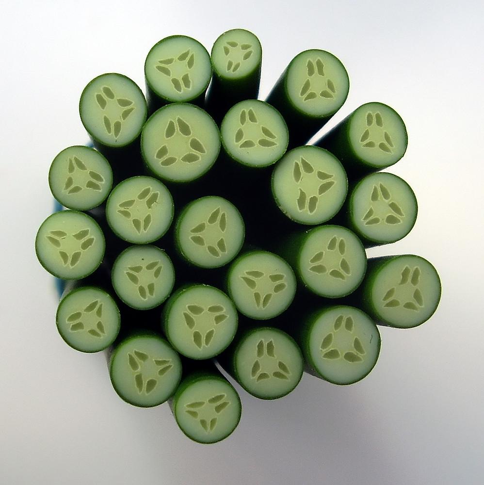 Canes  Fine and Superfine Slices html 6277, cucumber MultiCane