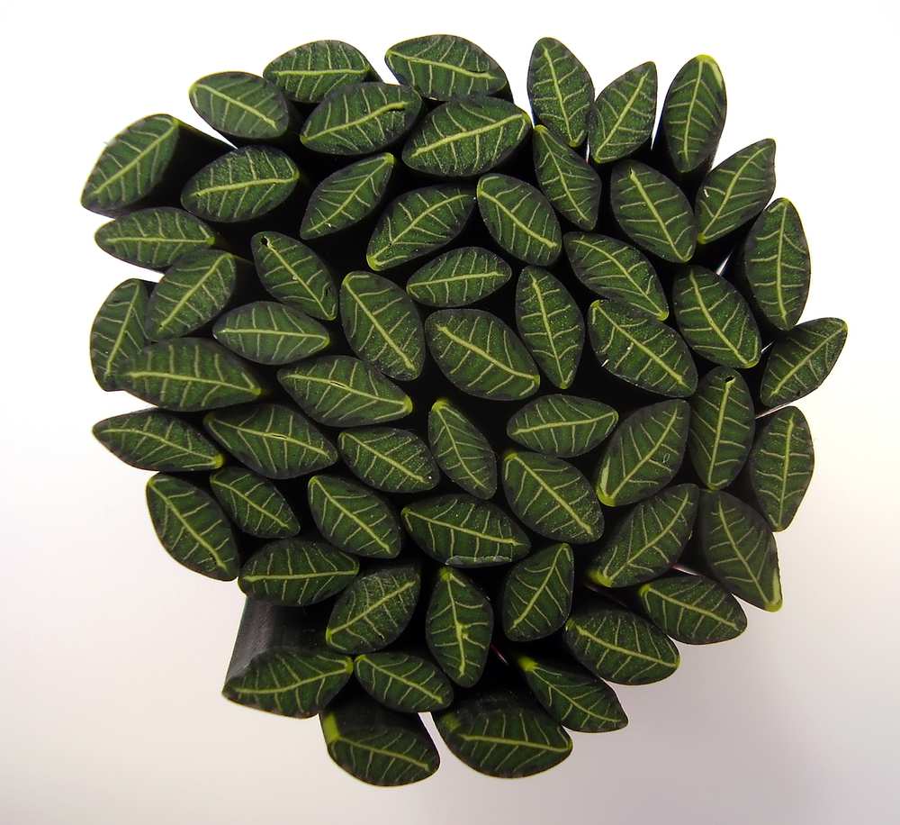 Canes  Fine and Superfine Slices html 6277, Rose Leaf MultiCane